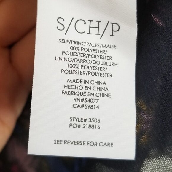 Cabi Olivia Floral Sheer Bell Sleeve Blouse 3506 - Picture 10 of 12